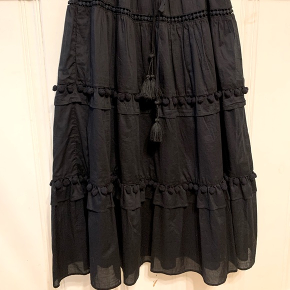 Never Worn • POINT SUR Layered Flutter Sleeve MAXI Dress - Picture 5 of 7